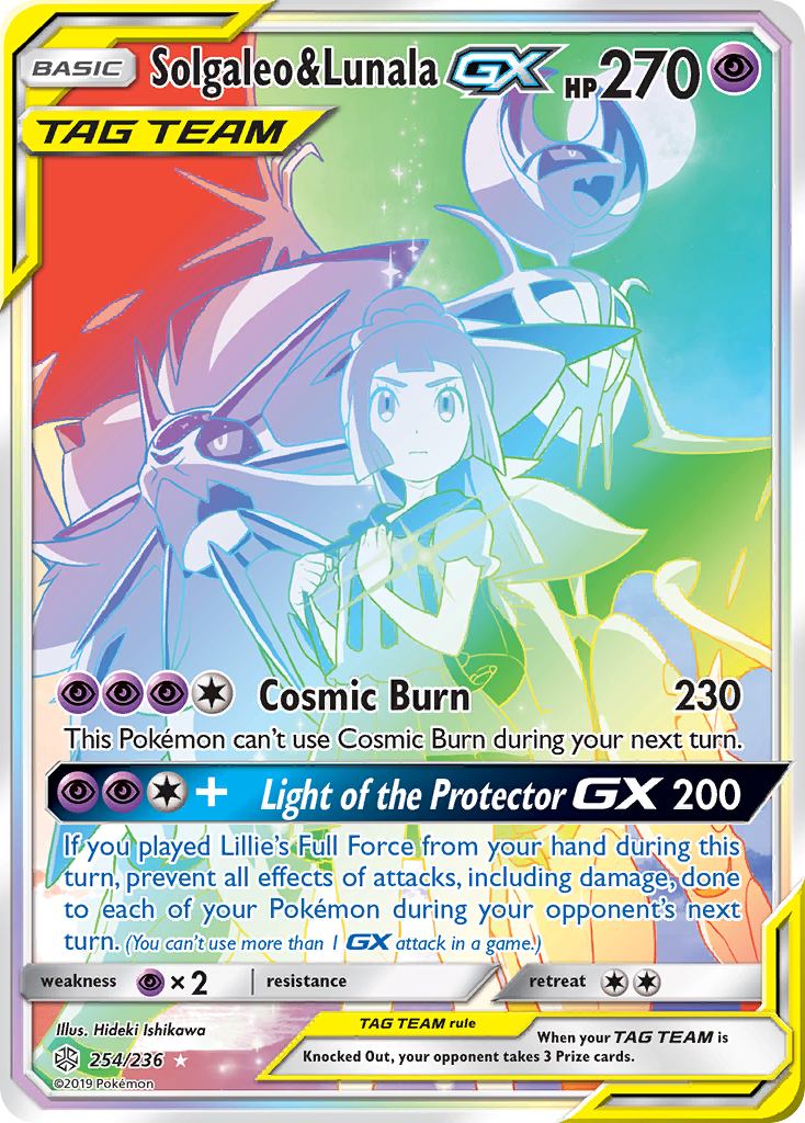 Cosmic Eclipse Solgaleo & Lunala GX #254/236